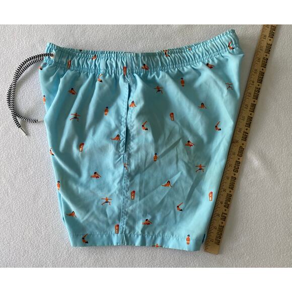 BOARDIES APPAREL Men’s Medium Yoga Poses Mesh Swim Shorts Quick Dry Drawstring - Picture 4 of 15